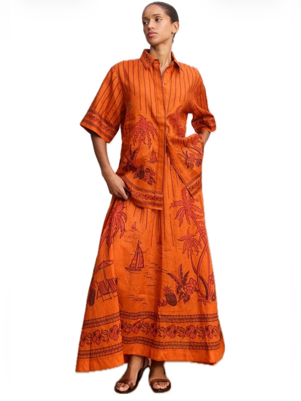 Alemais Boathouse SET of Shirt and Skirt Size AU8 US4